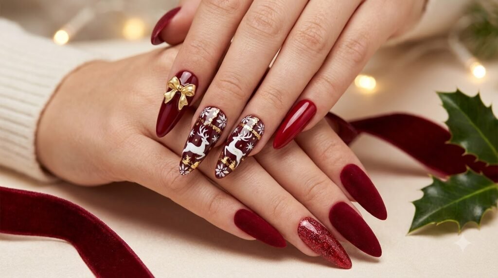 25 Gorgeous Christmas Red Nail Ideas You’ll Want to Save for the Holidays
