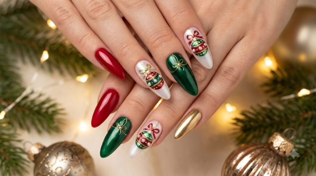 Christmas Ornament Nails